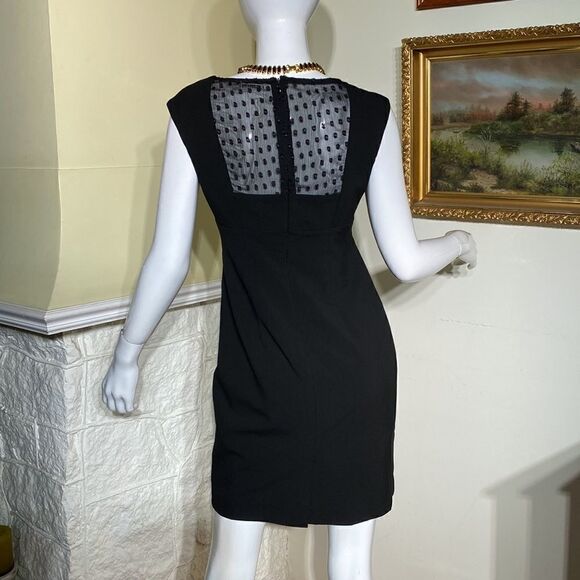Calvin Klein LBD Black Mini Cocktail Dress - Picture 5 of 11